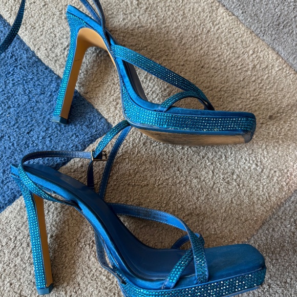 Zara Glam Rhinestone High Heel Sandals โ Size 39 LIKE NEW- - Picture 7 of 10
